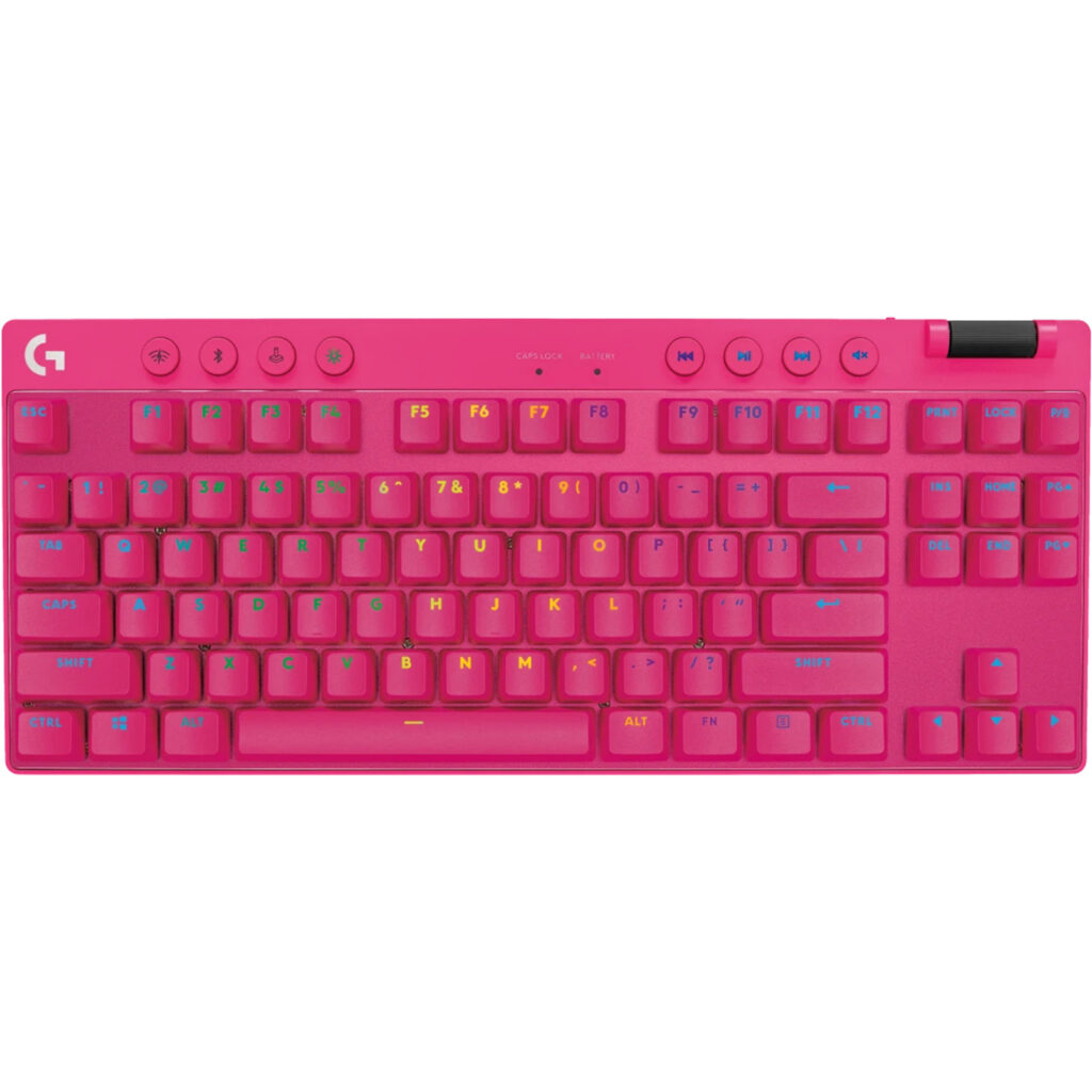 Logitech G Pro X TKL Lightspeed Gaming Keyboard - Magenta
