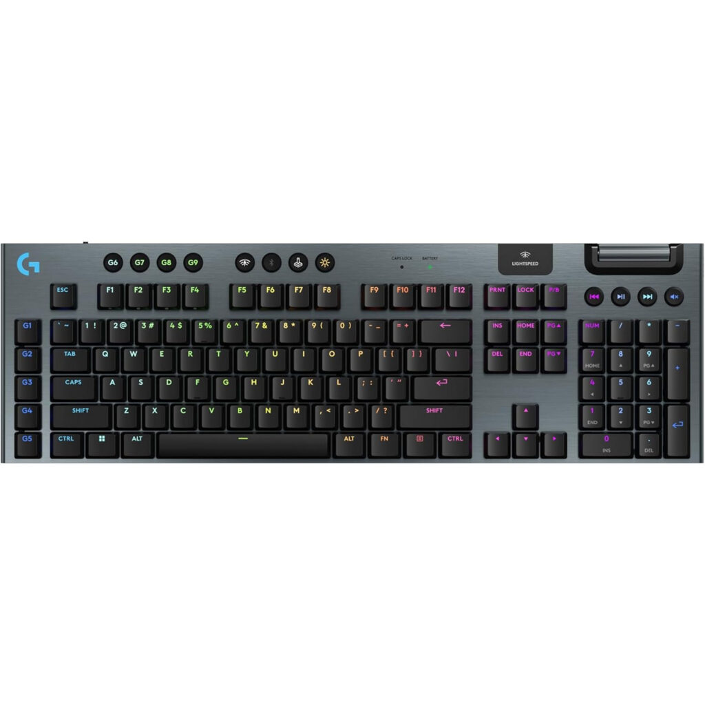 Logitech G915 X Lightsync Wireless RGB Mechanical Gaming Keyboard - Black